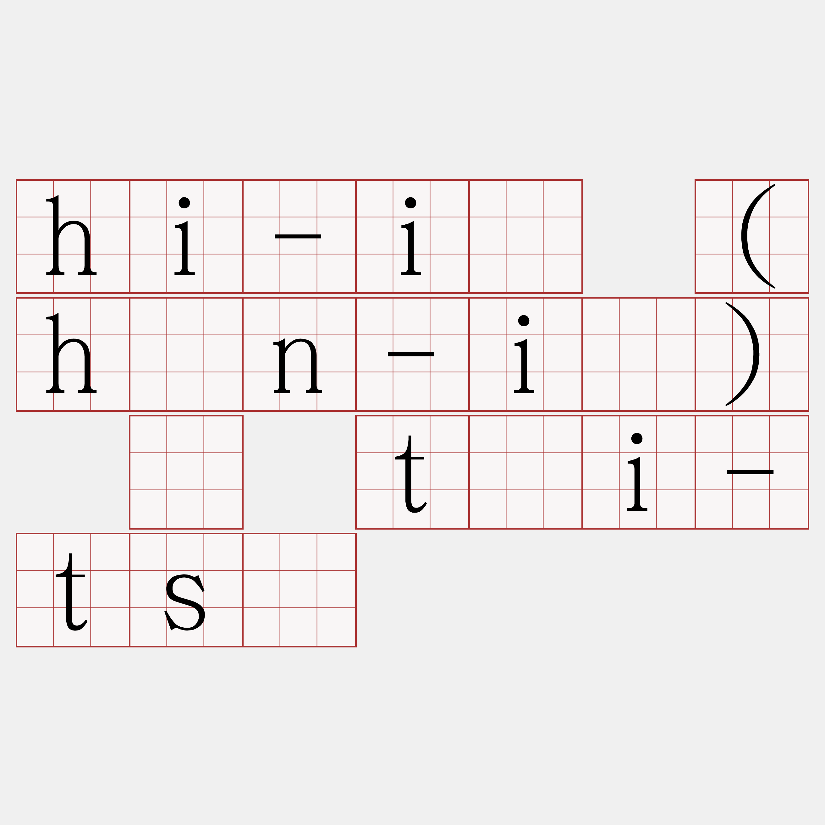 hi-iú (hán-iú) ê tāi-tsì